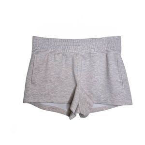 ​Yogalicious Scuba New Flow 3" Athletic Shorts Soft Beige Tan Neutral Size M